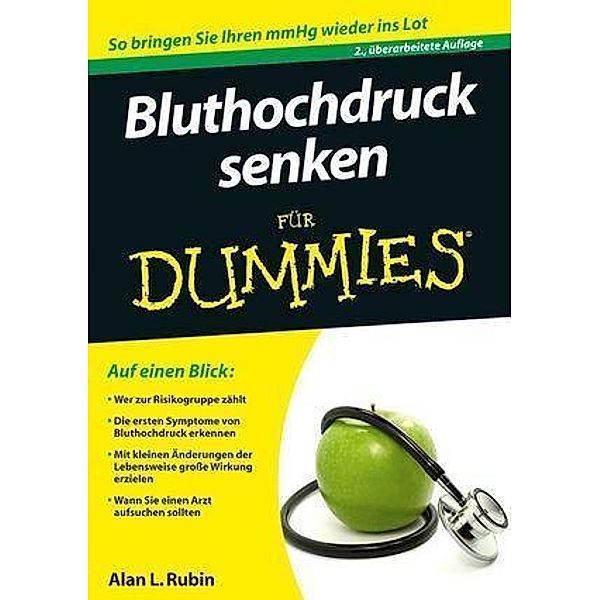 Bluthochdruck senken für Dummies / für Dummies, Alan L. Rubin