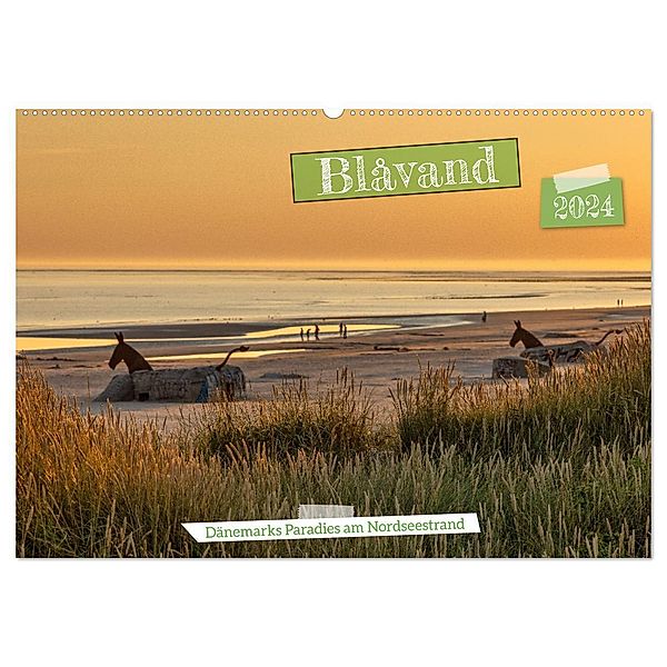 Blåvand - Dänemarks Paradies am Nordseestrand (Wandkalender 2024 DIN A2 quer), CALVENDO Monatskalender, AkremaFotoArt