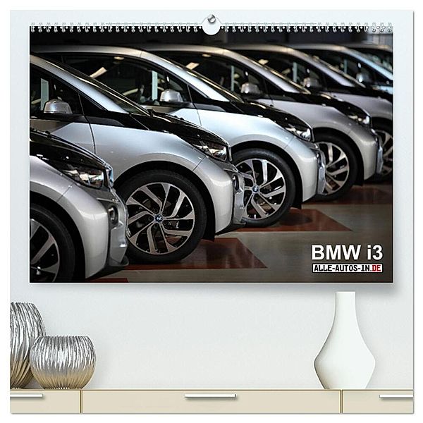 BMW i3 (hochwertiger Premium Wandkalender 2024 DIN A2 quer), Kunstdruck in Hochglanz, Jürgen Wolff