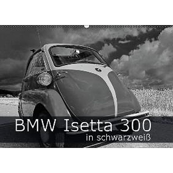 BMW Isetta 300 in schwarzweiß (Wandkalender 2016 DIN A2 quer), Ingo Laue
