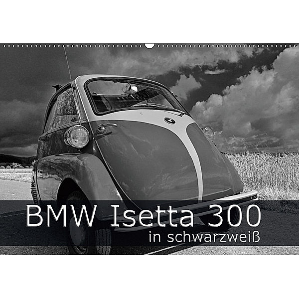 BMW Isetta 300 in schwarzweiß (Wandkalender 2019 DIN A2 quer), Ingo Laue
