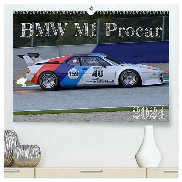 BMW M1 Procar (hochwertiger Premium Wandkalender 2024 DIN A2 quer), Kunstdruck in Hochglanz, HP Reschinger