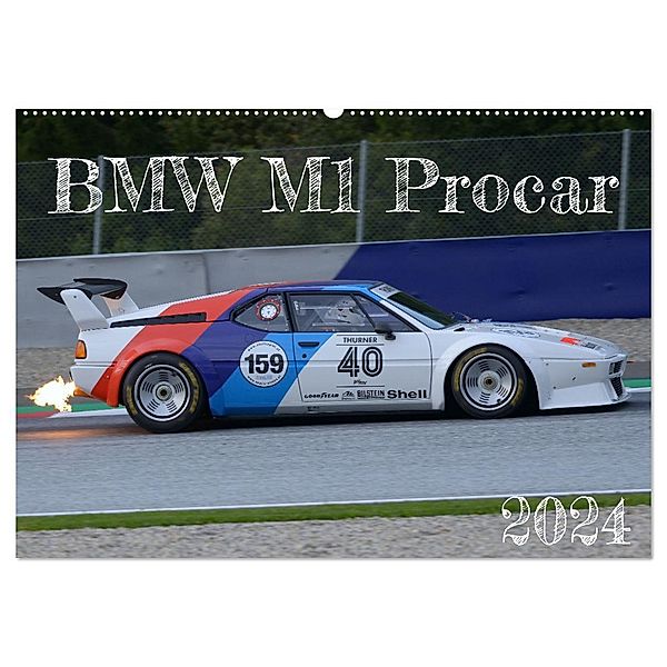BMW M1 Procar (Wandkalender 2024 DIN A2 quer), CALVENDO Monatskalender, HP Reschinger