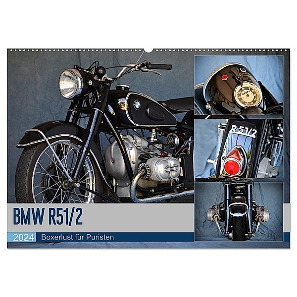 BMW R 51/2 (Wandkalender 2024 DIN A2 quer), CALVENDO Monatskalender, Ingo Laue