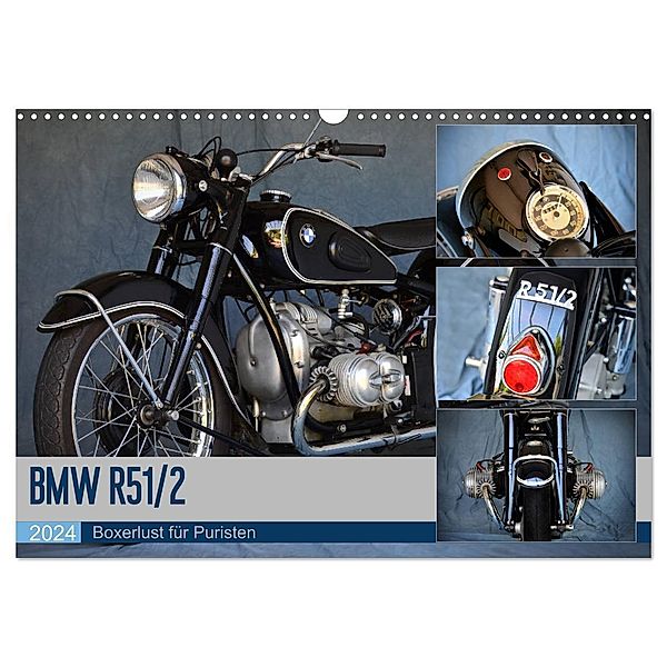 BMW R 51/2 (Wandkalender 2024 DIN A3 quer), CALVENDO Monatskalender, Ingo Laue
