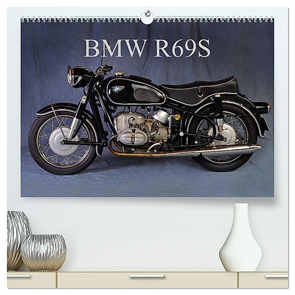 BMW R69S (hochwertiger Premium Wandkalender 2024 DIN A2 quer), Kunstdruck in Hochglanz, Ingo Laue