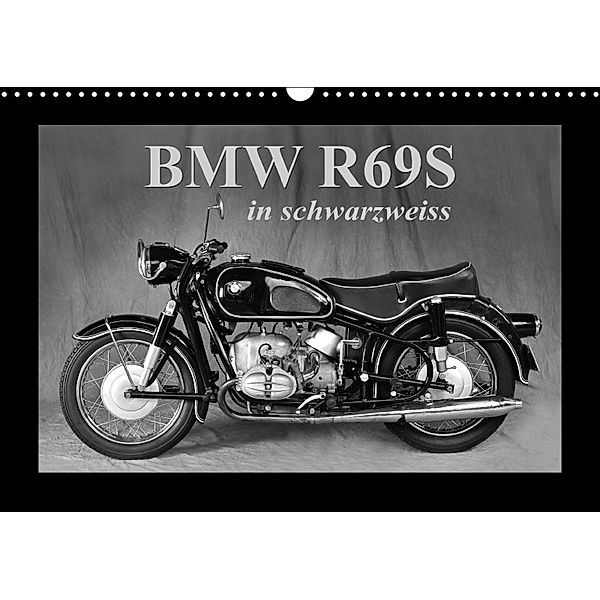 BMW R69S in schwarzweiss (Wandkalender 2018 DIN A3 quer), Ingo Laue