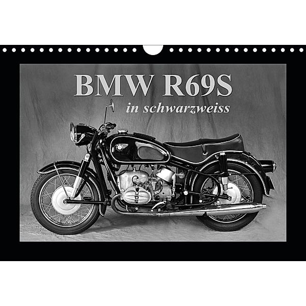 BMW R69S in schwarzweiss (Wandkalender 2020 DIN A4 quer), Ingo Laue