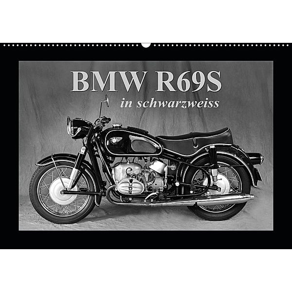 BMW R69S in schwarzweiss (Wandkalender 2021 DIN A2 quer), Ingo Laue