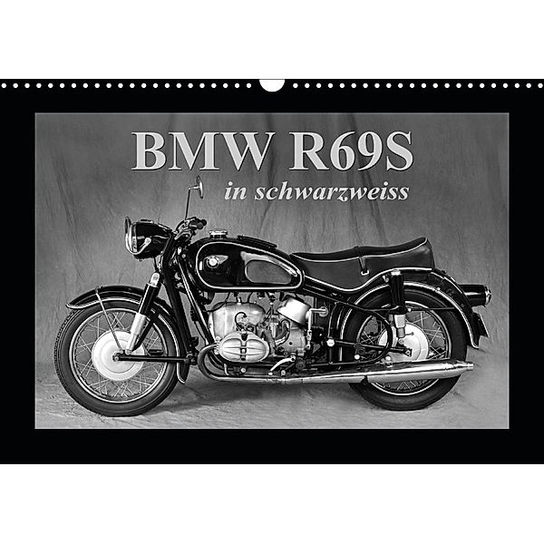 BMW R69S in schwarzweiss (Wandkalender 2021 DIN A3 quer), Ingo Laue