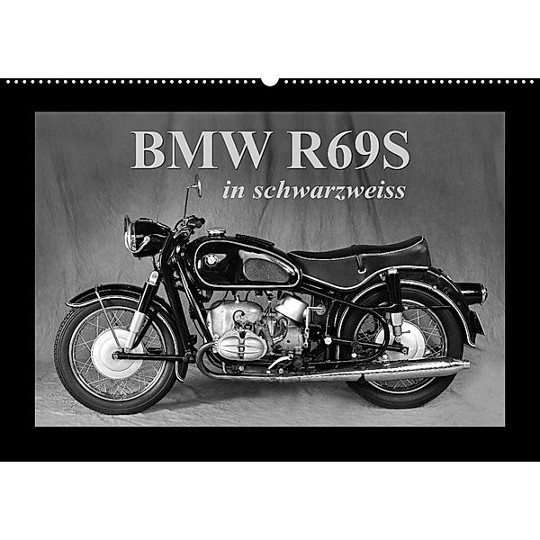 BMW R69S in schwarzweiss (Wandkalender 2023 DIN A2 quer), Ingo Laue