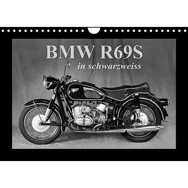 BMW R69S in schwarzweiss (Wandkalender 2023 DIN A4 quer), Ingo Laue