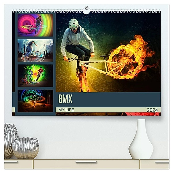 BMX My Life (hochwertiger Premium Wandkalender 2024 DIN A2 quer), Kunstdruck in Hochglanz, Dirk Meutzner