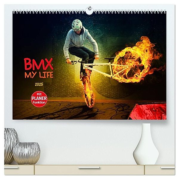 BMX My Life (hochwertiger Premium Wandkalender 2025 DIN A2 quer), Kunstdruck in Hochglanz, Calvendo, Dirk Meutzner