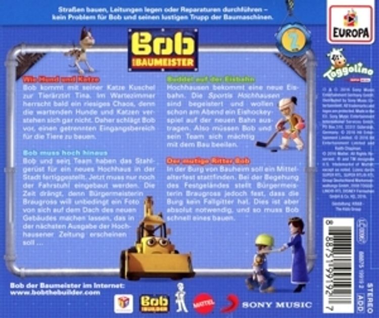 Bob der Baumeister - Wie Hund und Katze 002 Hörbuch jetzt bei Weltbild.ch  bestellen