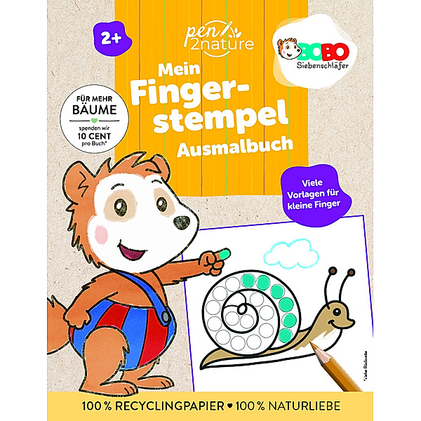 Bobo Siebenschläfer Mein Fingerstempel-Ausmalbuch, pen2nature