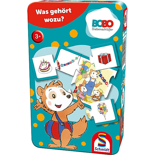 SCHMIDT SPIELE Bobo Siebenschläfer, Was gehört wozu? (Kartenspiel)