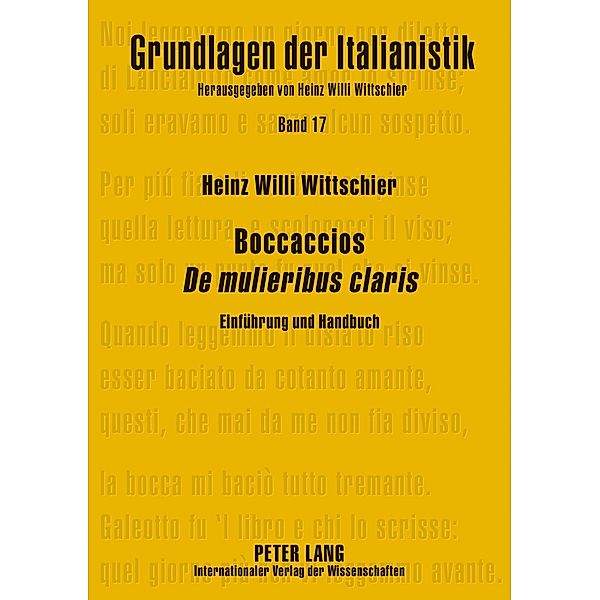 Boccaccios De mulieribus claris, Wittschier Heinz Willi Wittschier