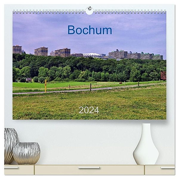 Bochum / Geburtstagskalender (hochwertiger Premium Wandkalender 2024 DIN A2 quer), Kunstdruck in Hochglanz, Uwe Reschke