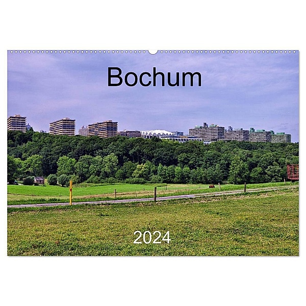 Bochum (Wandkalender 2024 DIN A2 quer), CALVENDO Monatskalender, Uwe Reschke