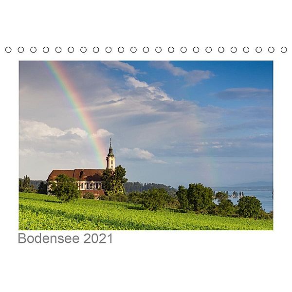 Bodensee 2021 (Tischkalender 2021 DIN A5 quer), Kalender365.com