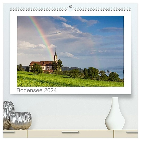 Bodensee 2024 (hochwertiger Premium Wandkalender 2024 DIN A2 quer), Kunstdruck in Hochglanz, Kalender365.com