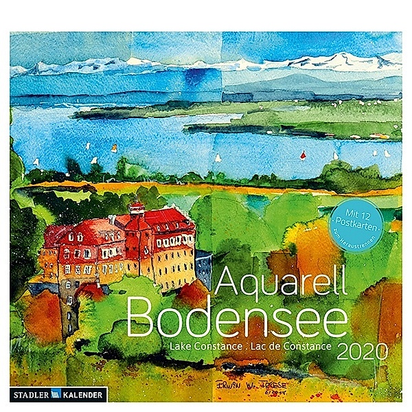 Bodensee Aquarell 2020, Erwin W. Friese