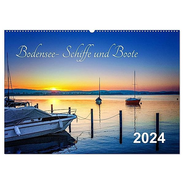 Bodensee-Schiffe und Boote (Wandkalender 2024 DIN A2 quer), CALVENDO Monatskalender, ap-photo