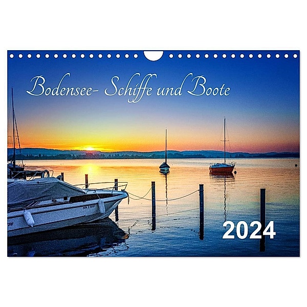 Bodensee-Schiffe und Boote (Wandkalender 2024 DIN A4 quer), CALVENDO Monatskalender, ap-photo