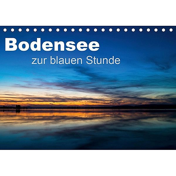 Bodensee zur blauen Stunde (Tischkalender 2021 DIN A5 quer), Marc Kunze