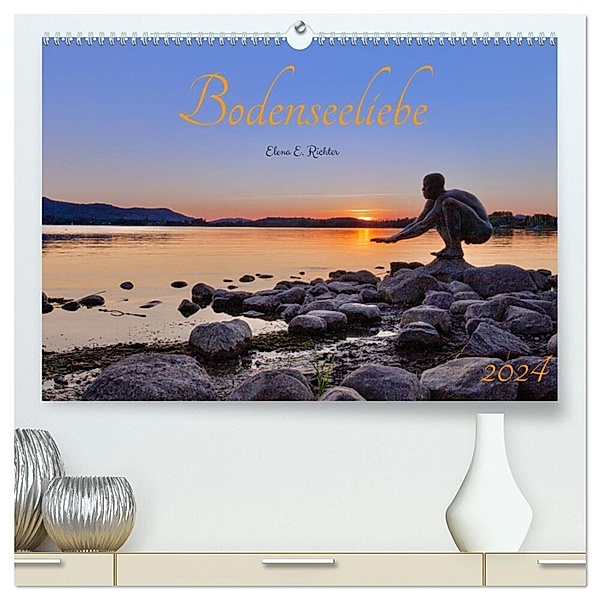 Bodenseeliebe (hochwertiger Premium Wandkalender 2024 DIN A2 quer), Kunstdruck in Hochglanz, Elena E. Richter