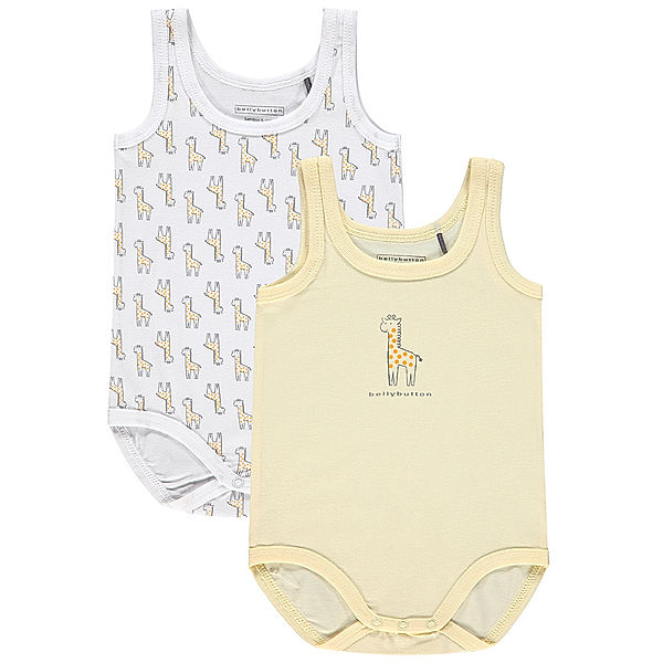 bellybutton Body LITTLE GIRAFFE 2er-Set ärmellos in vanilla/beige