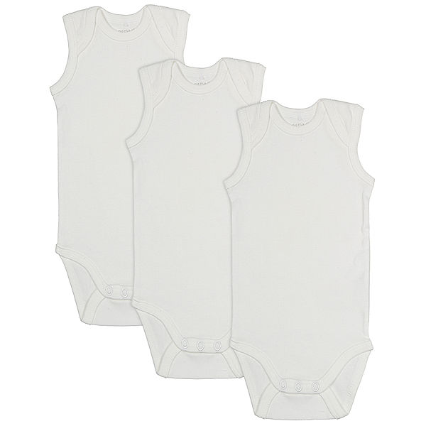 name it Body NBNBODY 3er-Pack ärmellos in weiss