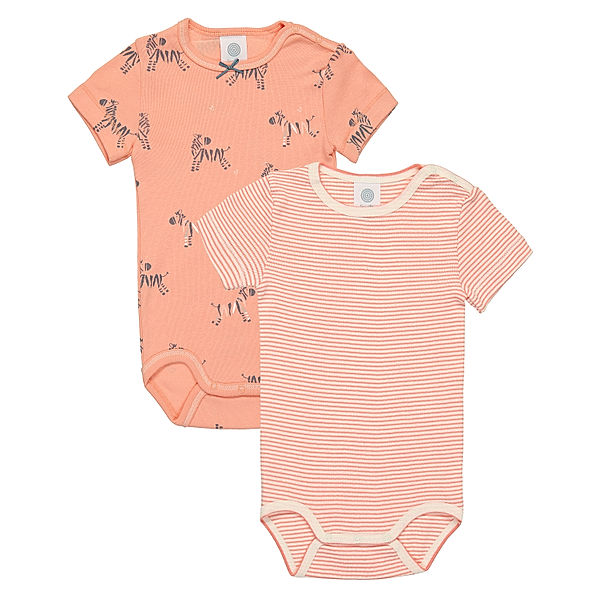 Sanetta Body SAN ZOE THE ZEBRA 2er-Pack in peach amber