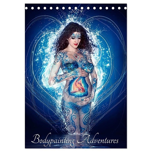 Bodypainting Adventures (Tischkalender 2024 DIN A5 hoch), CALVENDO Monatskalender, Julie Boehm