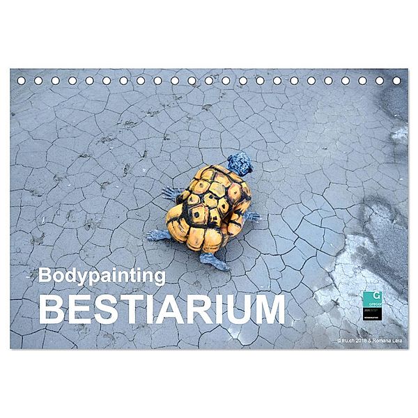 Bodypainting BESTIARIUM (Tischkalender 2024 DIN A5 quer), CALVENDO Monatskalender, Fru.ch