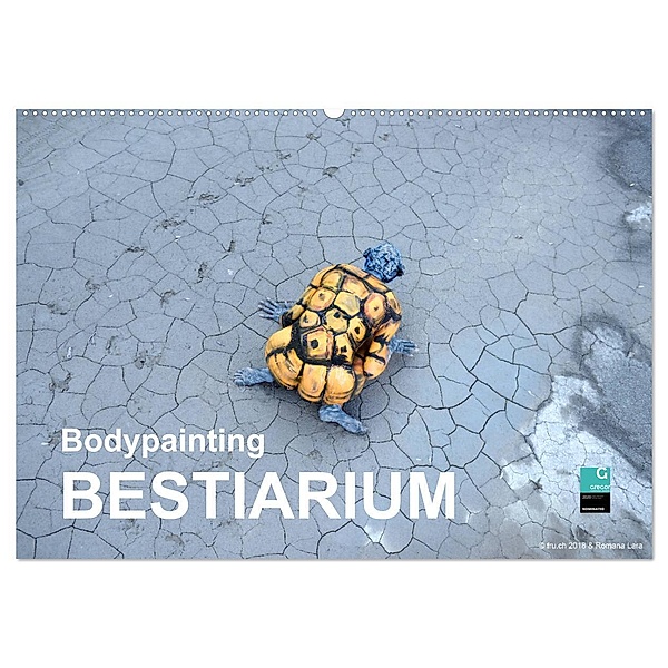 Bodypainting BESTIARIUM (Wandkalender 2024 DIN A2 quer), CALVENDO Monatskalender, Fru.ch