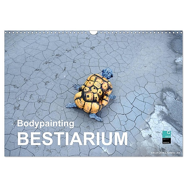 Bodypainting BESTIARIUM (Wandkalender 2024 DIN A3 quer), CALVENDO Monatskalender, Fru.ch
