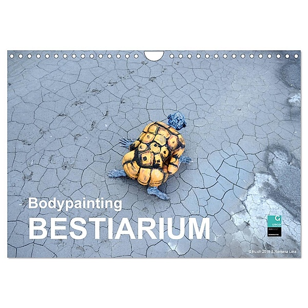 Bodypainting BESTIARIUM (Wandkalender 2024 DIN A4 quer), CALVENDO Monatskalender, Fru.ch