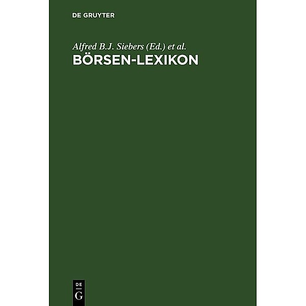 Börsen-Lexikon / Jahrbuch des Dokumentationsarchivs des österreichischen Widerstandes
