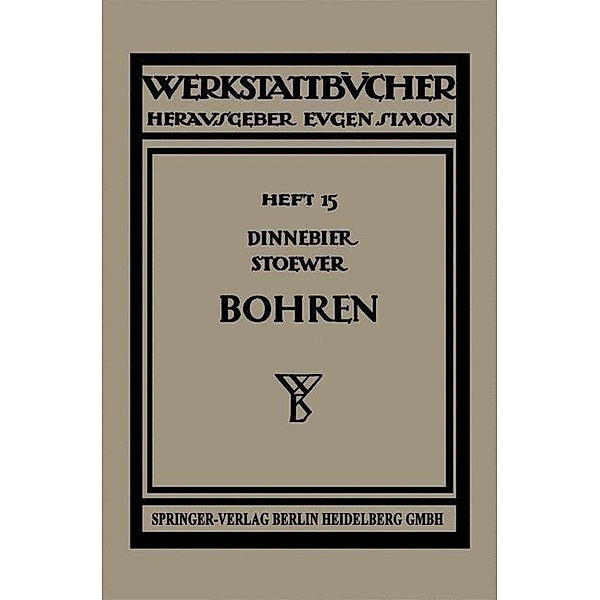 Bohren / Werkstattbücher Bd.15, J. Dinnebier, H. J. Stoewer