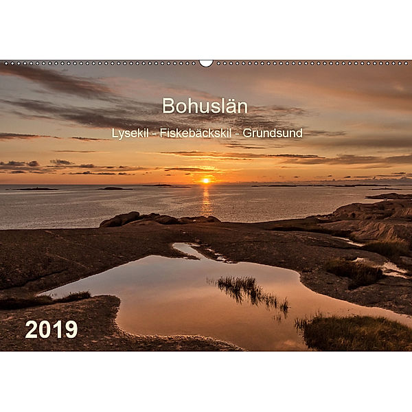 Bohuslän. Lysekil - Fiskebäckskil - Grundsund (Wandkalender 2019 DIN A2 quer), Klaus Kolfenbach