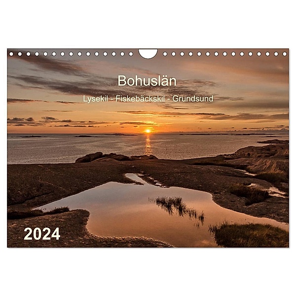 Bohuslän. Lysekil - Fiskebäckskil - Grundsund (Wandkalender 2024 DIN A4 quer), CALVENDO Monatskalender, Klaus Kolfenbach