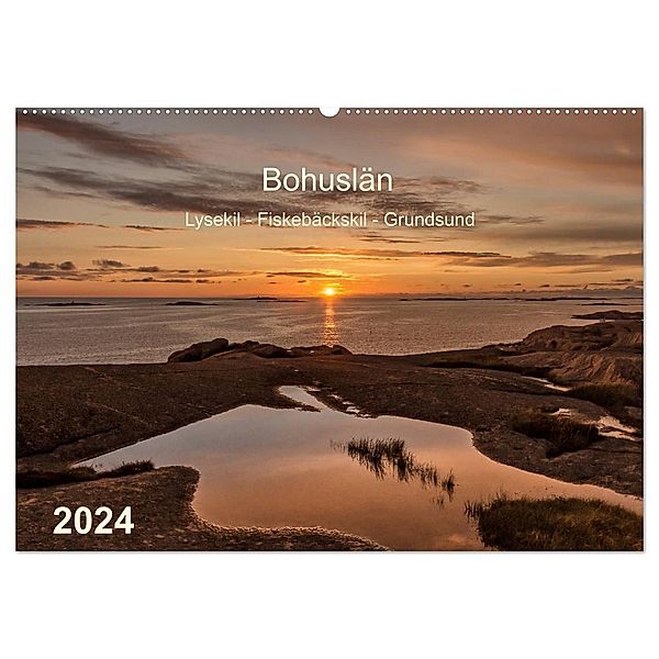 Bohuslän. Lysekil - Fiskebäckskil - Grundsund (Wandkalender 2024 DIN A2 quer), CALVENDO Monatskalender, Klaus Kolfenbach