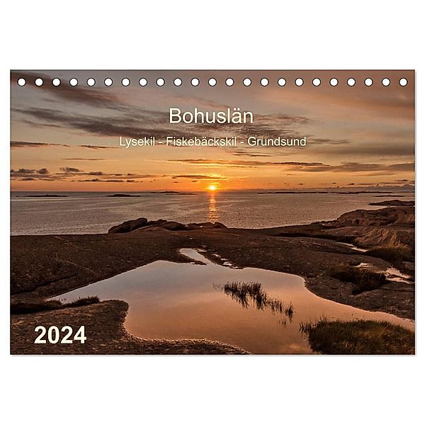 Bohuslän. Lysekil - Fiskebäckskil - Grundsund (Tischkalender 2024 DIN A5 quer), CALVENDO Monatskalender, Klaus Kolfenbach