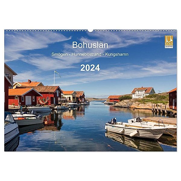 Bohuslän. Smögen - Hunnebostrand - Kungshamn (Wandkalender 2024 DIN A2 quer), CALVENDO Monatskalender, Klaus Kolfenbach