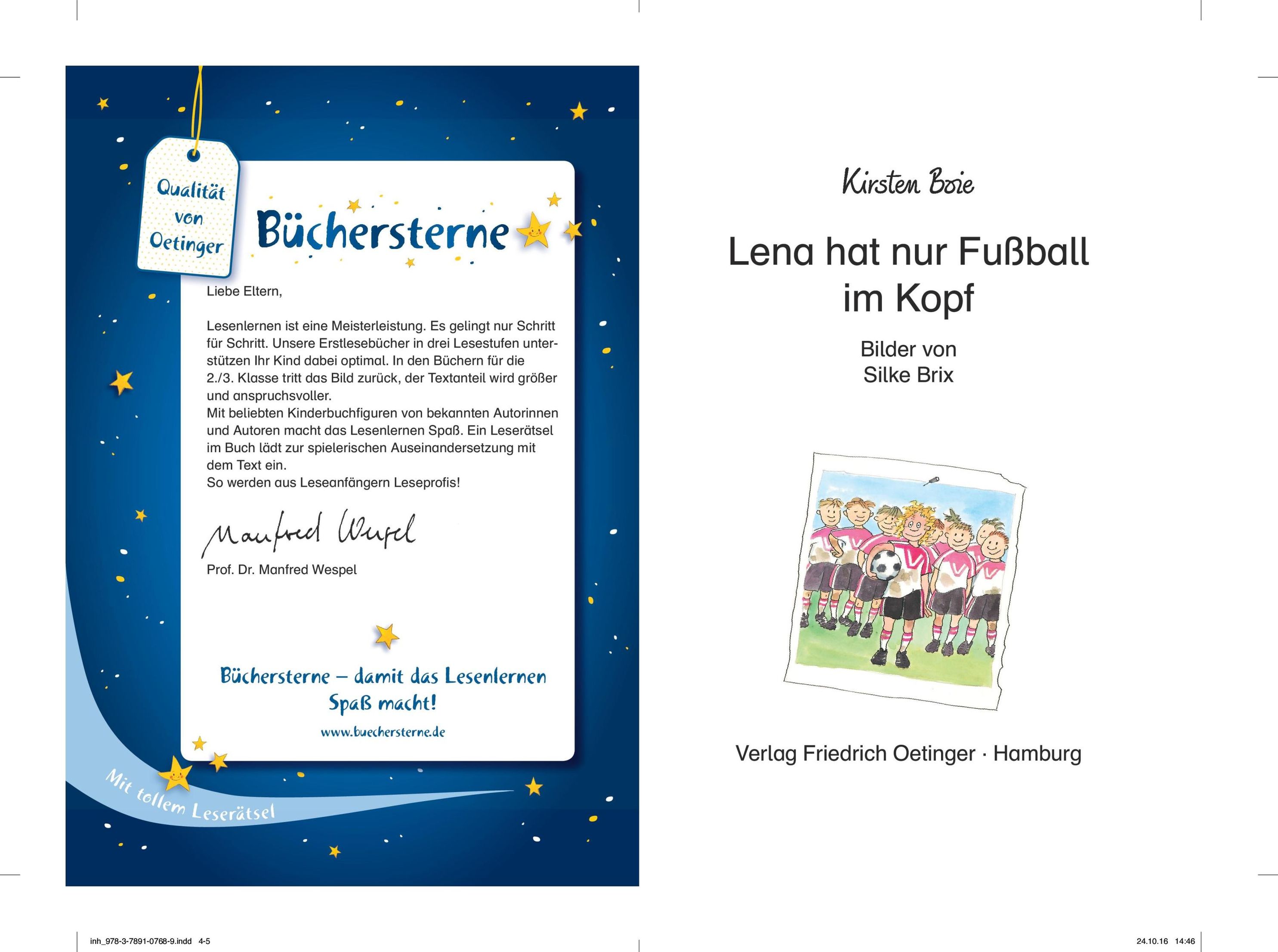 Boie, K: Lena hat nur Fußball im Kopf Buch - Weltbild.at