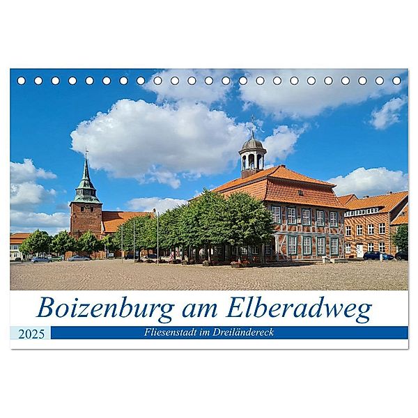 Boizenburg an der Elbe - Fliesenstadt im Dreiländereck (Tischkalender 2025 DIN A5 quer), CALVENDO Monatskalender, Calvendo, Beate Bussenius