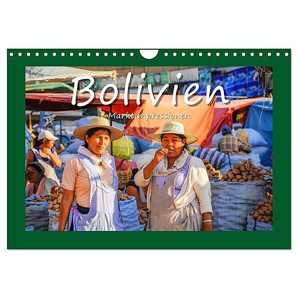 Bolivien - Marktimpressionen (Wandkalender 2025 DIN A4 quer), CALVENDO Monatskalender, Calvendo, Bettina Hackstein