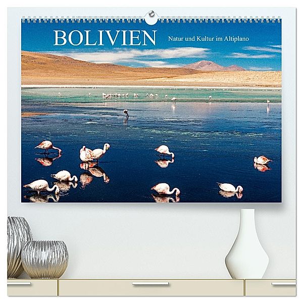 Bolivien - Natur und Kultur im Altiplano (hochwertiger Premium Wandkalender 2025 DIN A2 quer), Kunstdruck in Hochglanz, Calvendo, Harry Müller